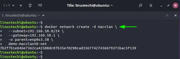 Docker-trunk-mode-network