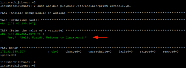 Execute-Debug-Variables-Ansible-Playbook