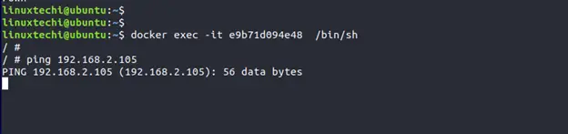 Ping-connectivity-from-container-to-host