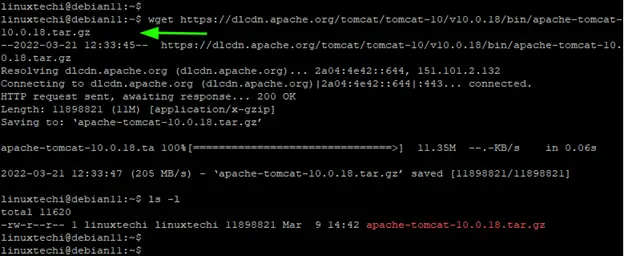 Download-Apache-Tomcat-Debian-Linux