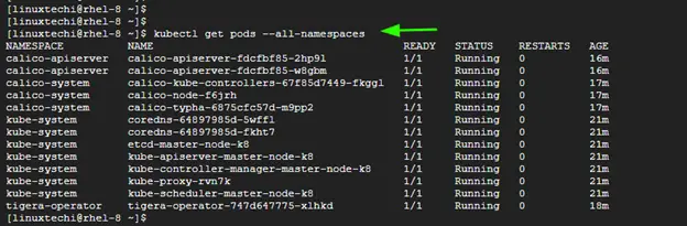 kubecel-get-namespace-rhel8