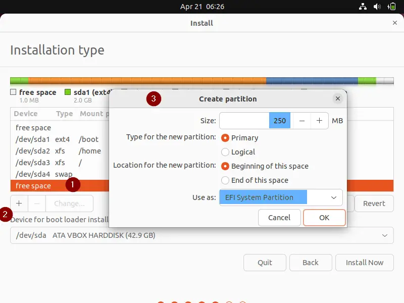 EFI-Partition-Ubuntu-22-04-Installation