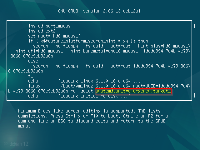 Emergency-Mode-Debian12