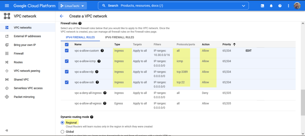 Firewall-Rules-VPC-GCP