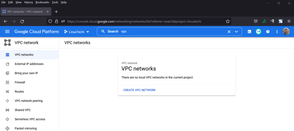 VPC-Networks-Page-GCP