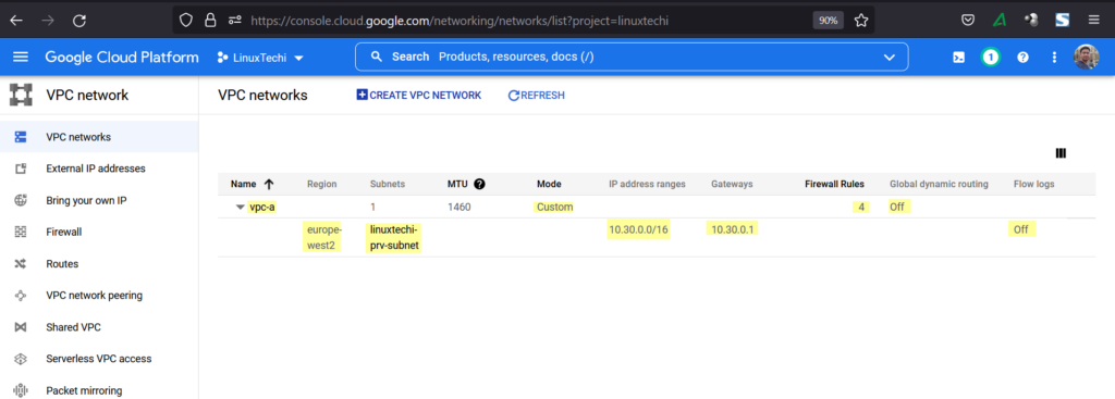 Verify-VPC-Network-Subnet-GCP