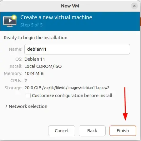 Choose-Finish-to-OS-Installation-KVM-VM