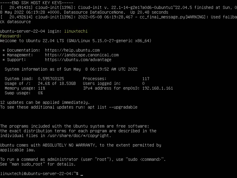 Login-Screen-After-Ubuntu-Server-22-04-Installation