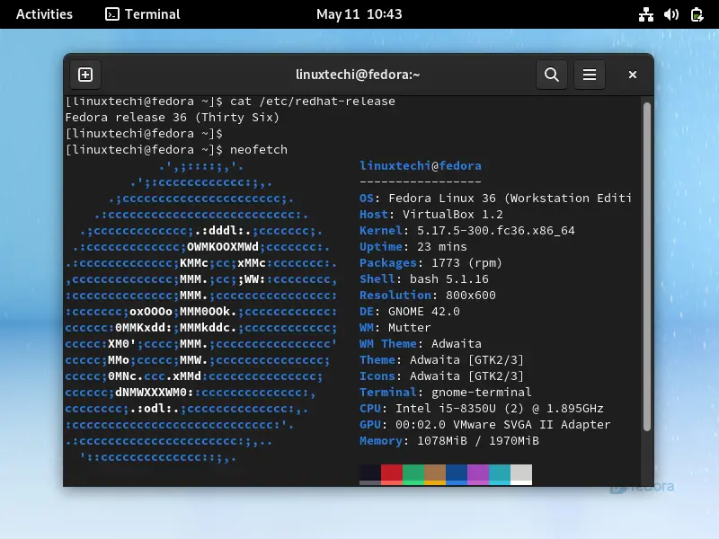 Neofetch-Fedora-36-Linux