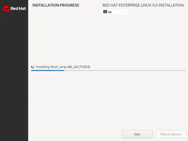 RHEL9-Installation-Progress