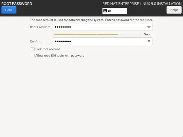 Set-Root-User-Password-During-RHEL9-Installation