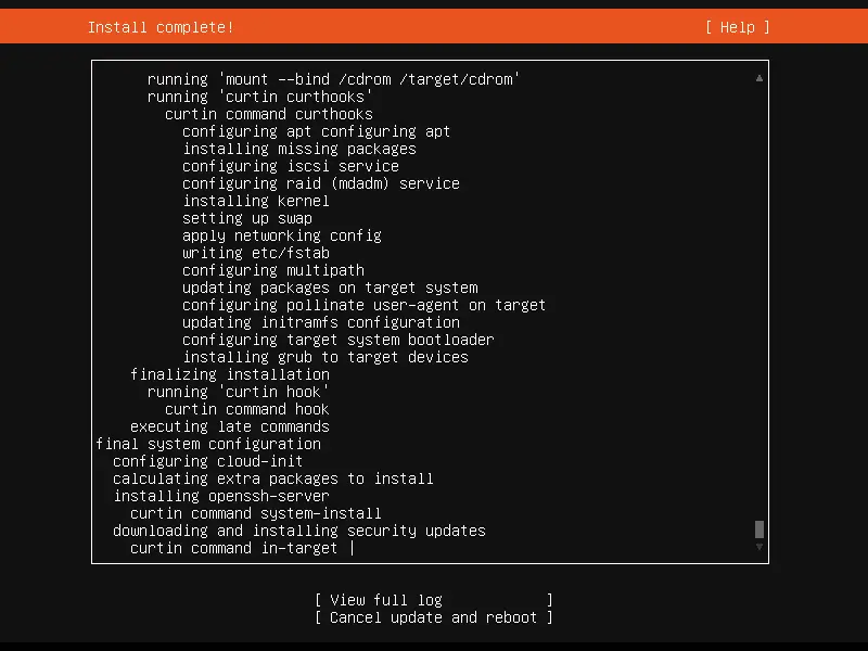 Ubuntu-Server-22-04-Installation-Progress