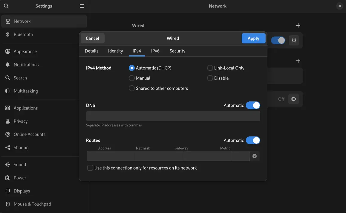 IPv4-Method-Graphically-Fedora-Linux