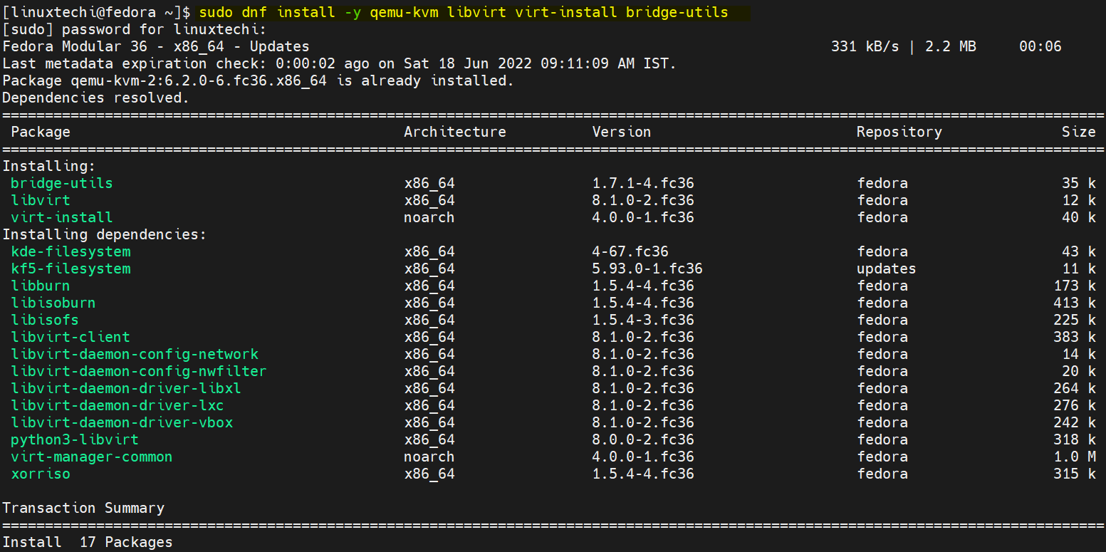 How To Install Kvm On Fedora Step By Step