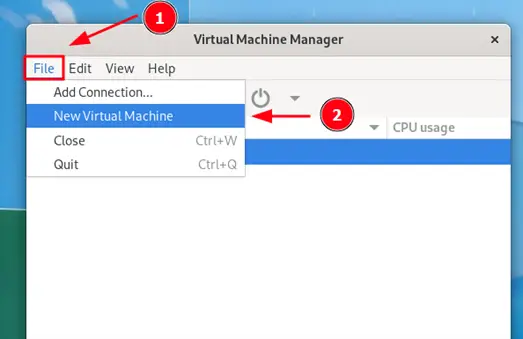 New-Virtual-Machine-Option-Virt-Manager-Fedora