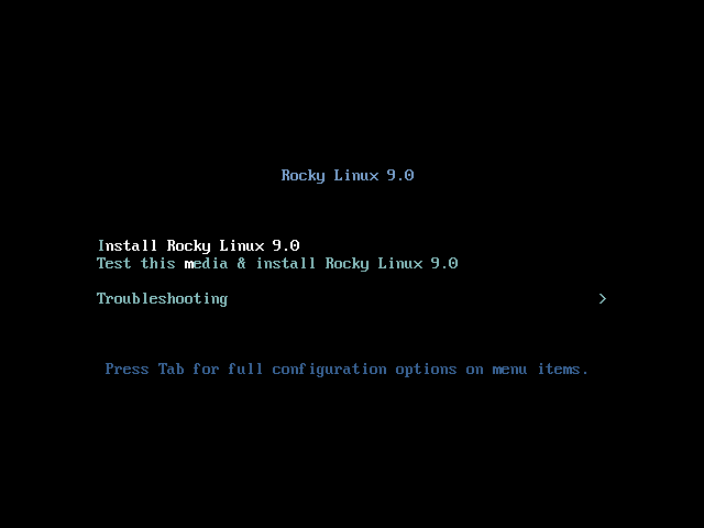 Select-Install-Rocky-Linux-9-option