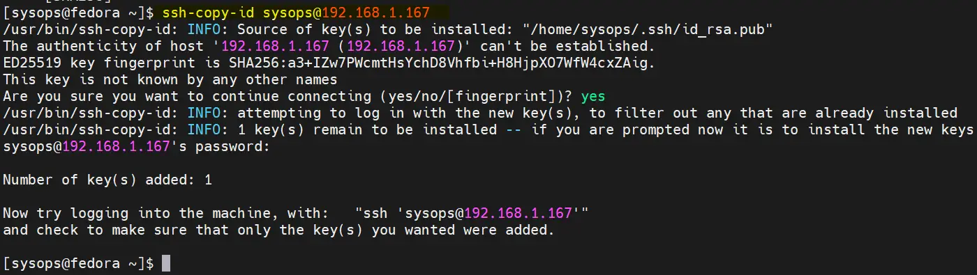 ssh-copy-id-fedora-linux