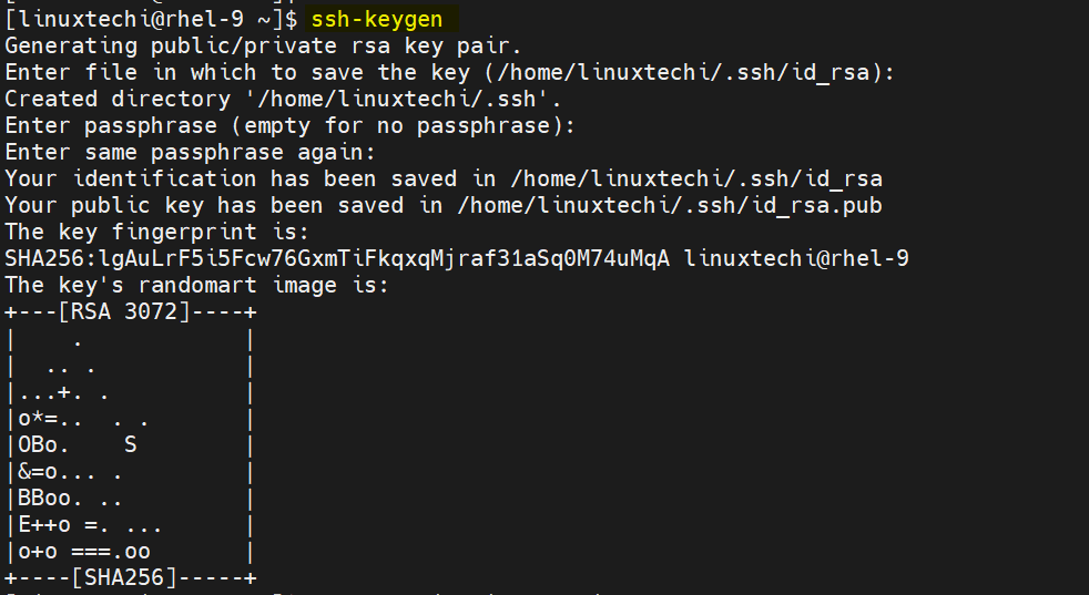 ssh-keygen-rhel9-ansible-control-node