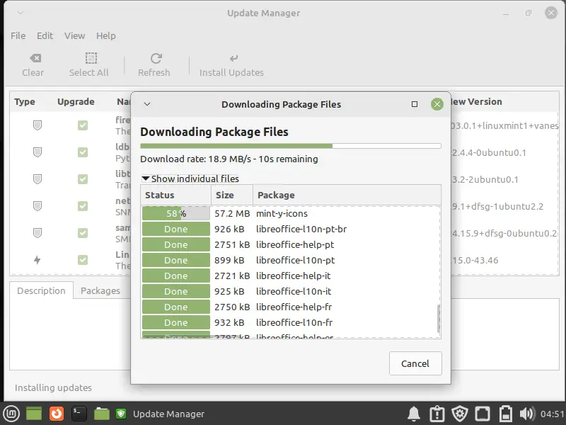 Downloading-Package-files-Linux-Mint21