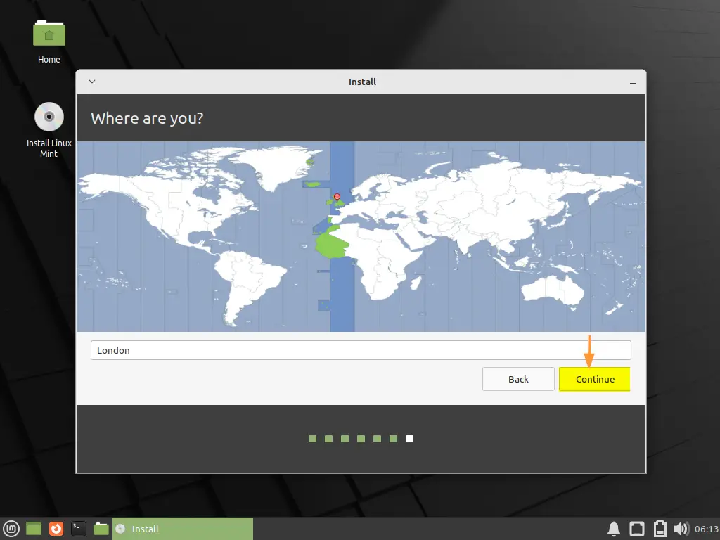 Geographical-Location-Linux-Mint21-Installation
