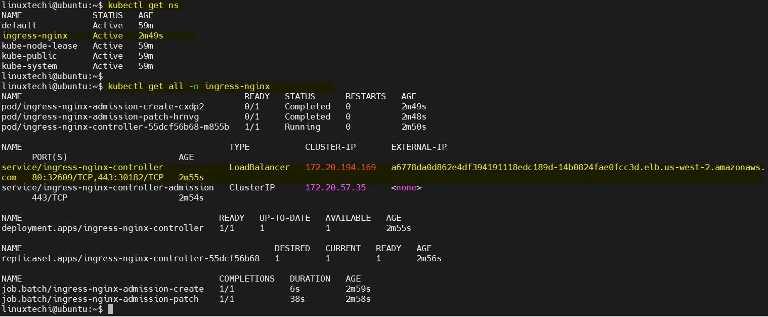 Ingress-Controller-Status-AWS-EKS