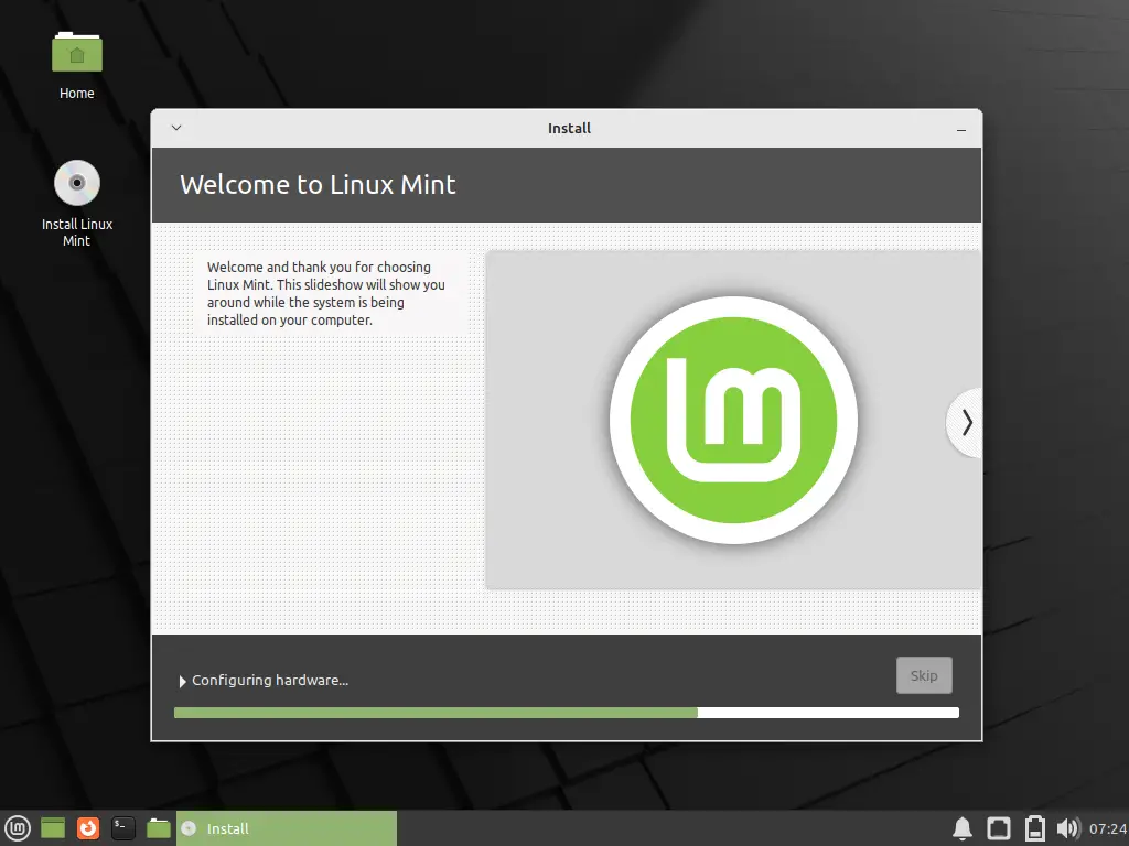 Linux-Mint21-Installation-Progress