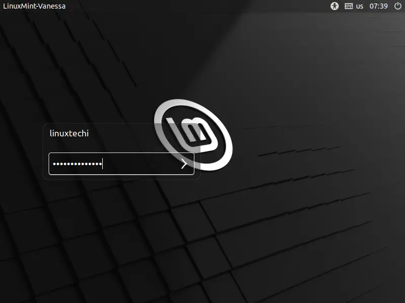 Linux-Mint21-Login-Screen-Post-Installation