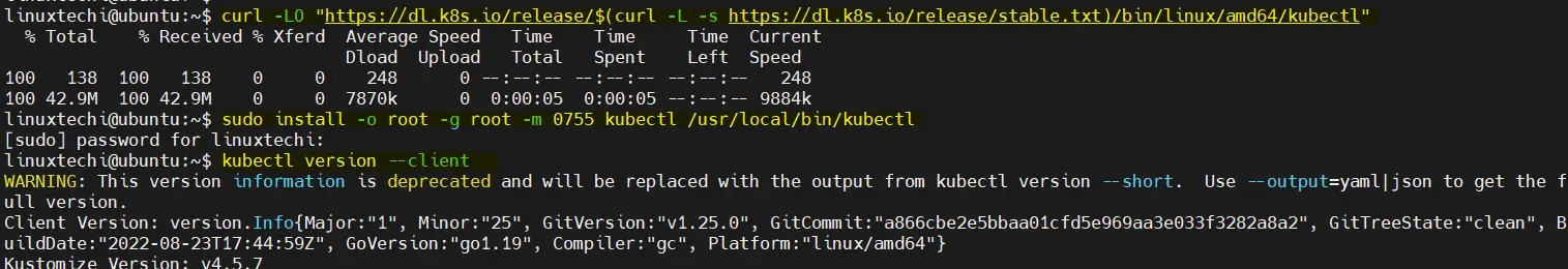kubectl-install-for-eks-ubuntu