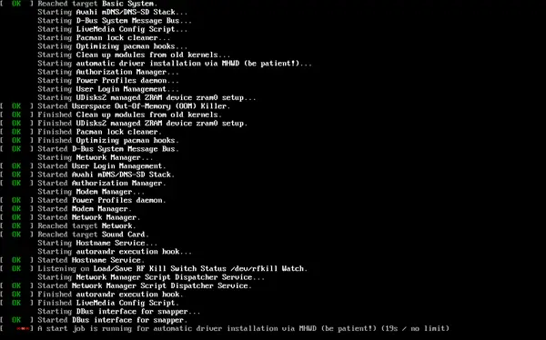 Boot-Messages-Garuda-Linux