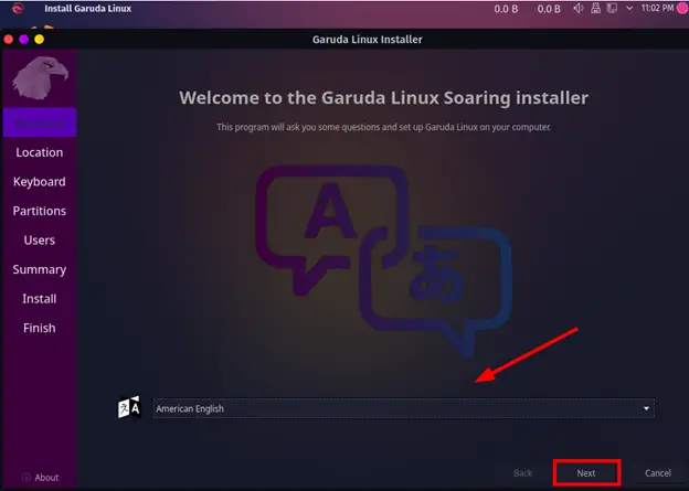 Choose-Language-for-Garuda-Linux