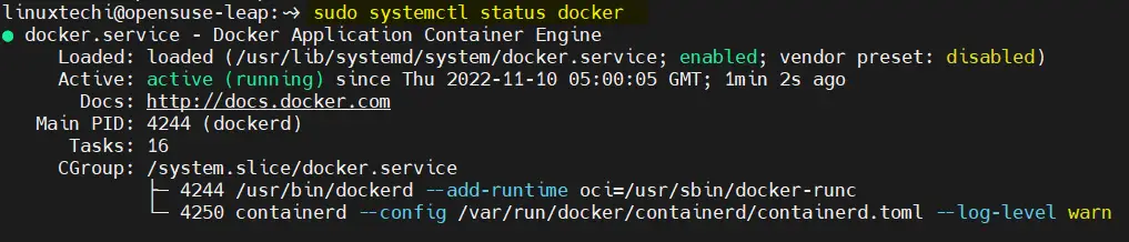 Docker-Service-Status-OpenSUSE-Leap