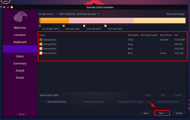 Partition-Table-for-Garuda-Linux-Installation