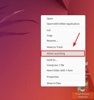 Activate-FreeFileSync-Ubuntu-Desktop