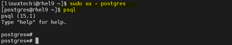 Connecting-Psql-without-password-rhel9