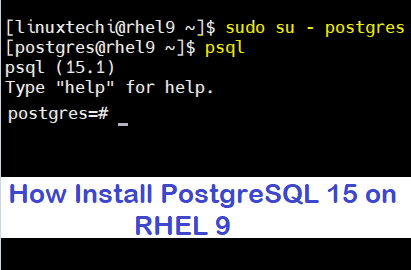 Install-PostgreSQL15-RHEL9
