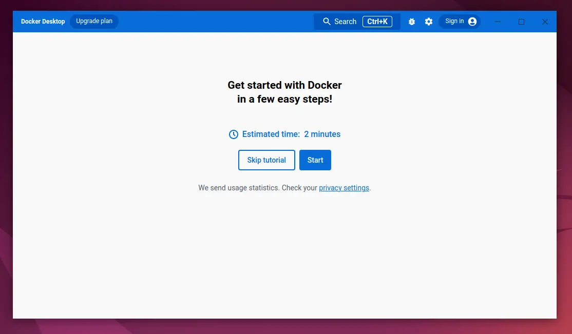 Skip-Tutorial-Docker-Desktop-Ubuntu