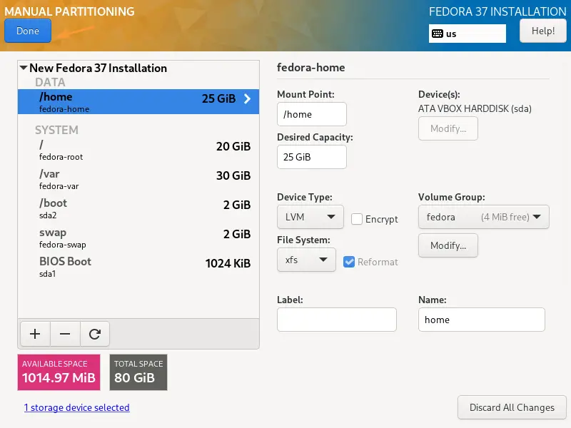 Choose-Done-After-Custom-Partition-Fedora-Server