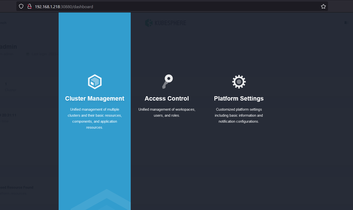 Cluster-Management-KubeSphere-Dashboard-Ubuntu