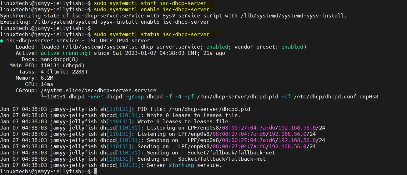 DHCP-Server-Service-Ubuntu-Linux