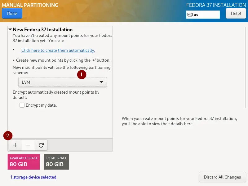 Default-Manual-Partitioning-Fedora-Server