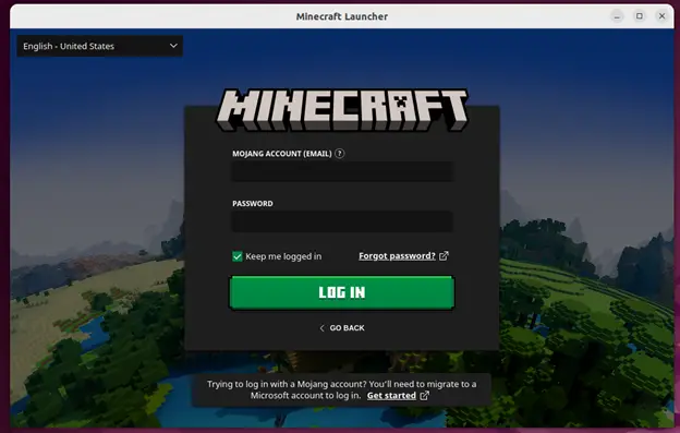 Enter-User-Name-Password-Minecraft-Ubuntu-Linux