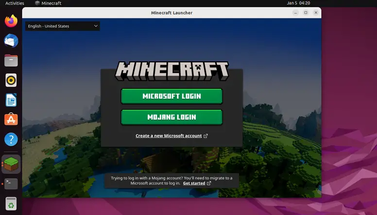 Como Instalar o Minecraft no Ubuntu 14.04 usando o Minecraft