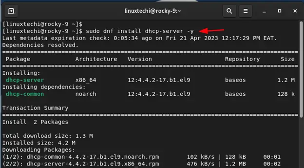 Install-DHCP-Server-DNF-Command