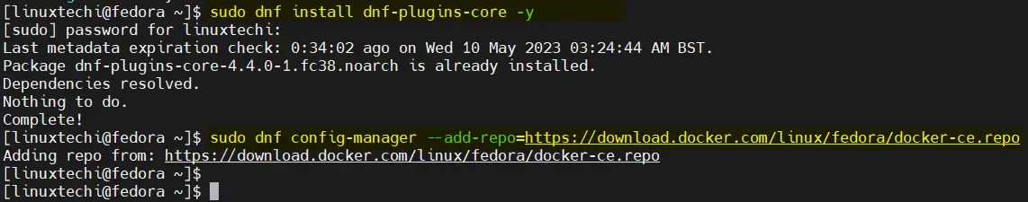 Enable-Docker-Repos-Fedora-Linux