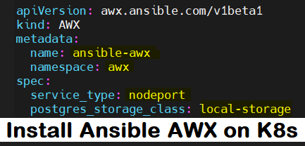 Install-Ansible-AWX-Kubernetes-Cluster