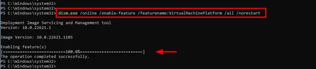 PowerShell-Command-to-enable-virtual-machine-feature