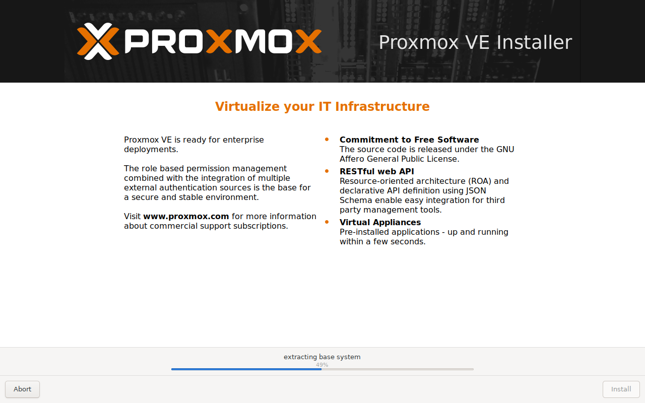 Proxmox-VE-Installation-Progress