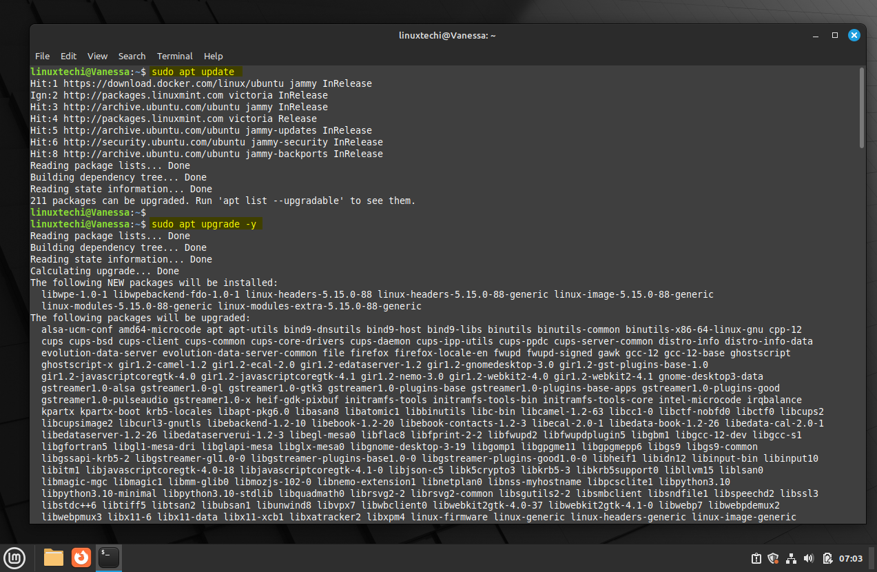 Install-Updates-on-LinuxMint21-Apt-Command
