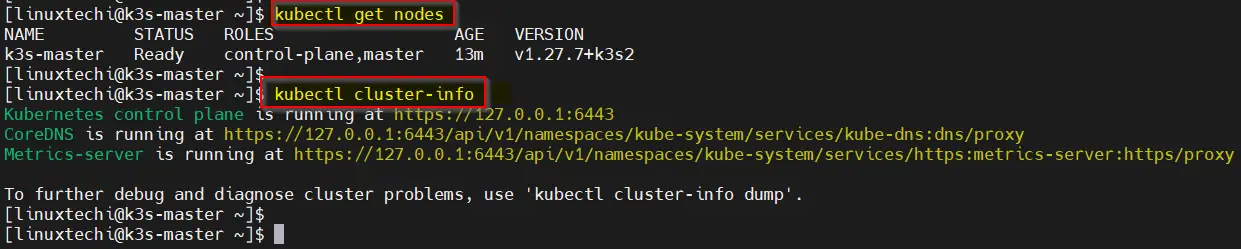 K3s-Kubernetes-Nodes-Cluster-Information-RHEL9