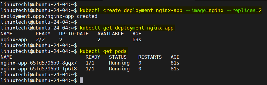 Create Nginx Based Deployment On k3s Kubernetes Ubuntu 24.04